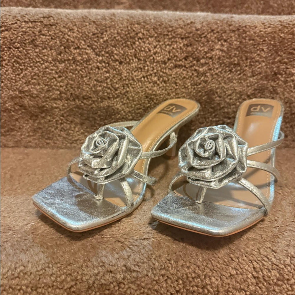 Zelly Rosette Sandal Heel DV By Dolce Vita